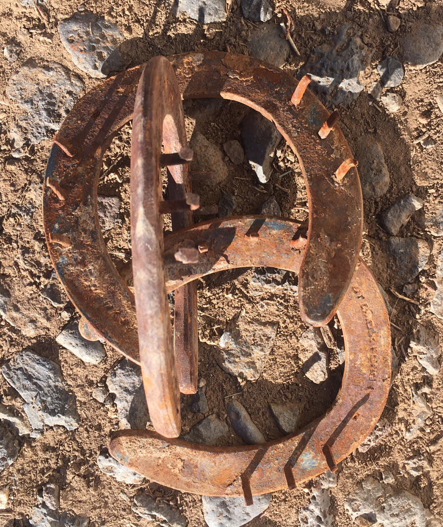 Horse Shoes, Ridden In The Rocky Mountains; Horse Shoe; Horseshoe; Horseshoes