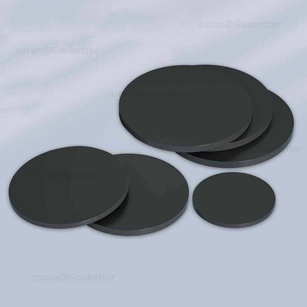 Circles Cut Disc Black PP Plastic Round Discs, Custom Sizes