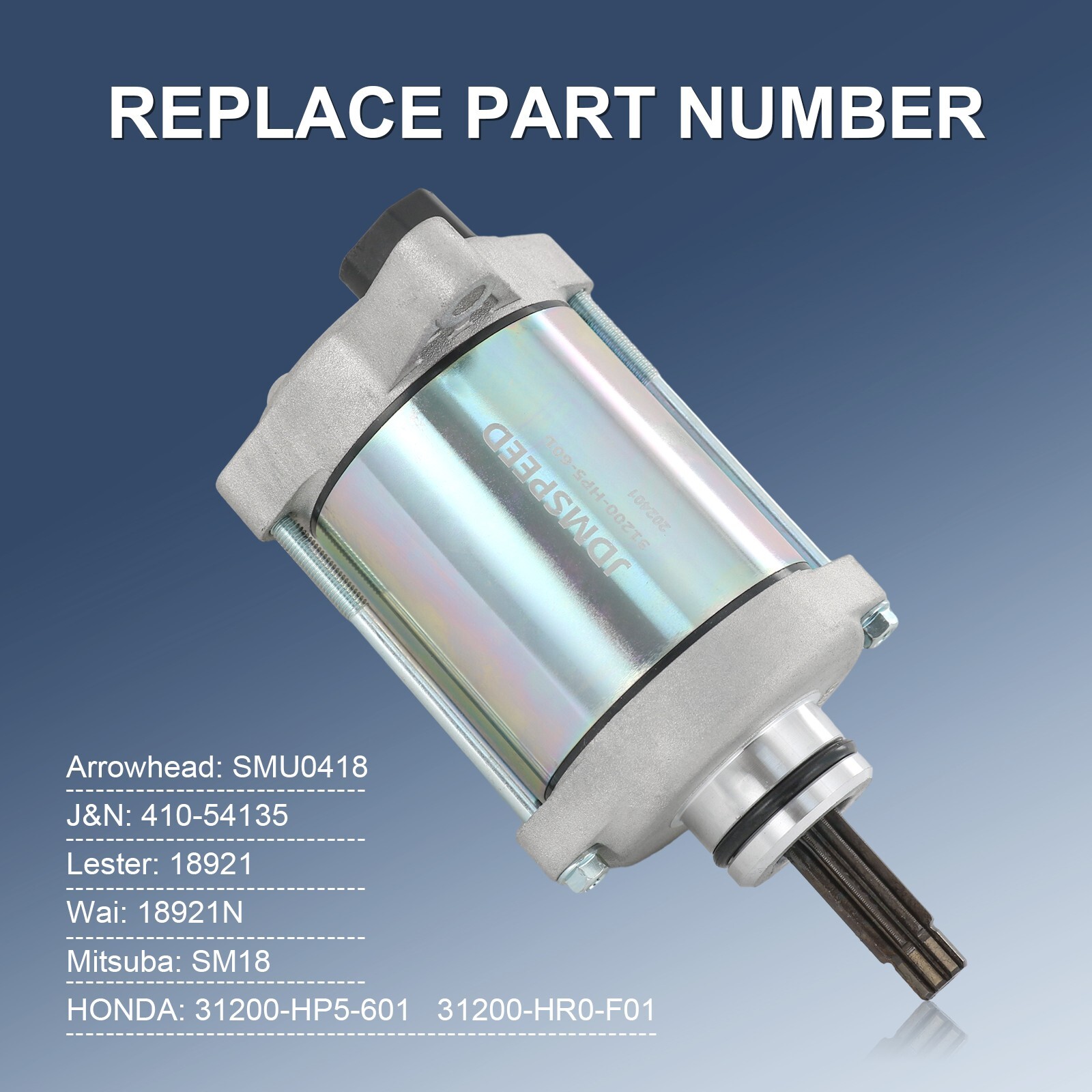 Starter Motor Assembly 31200-HP5-601 NEW For Honda FourTrax Rancher 420 TRX420