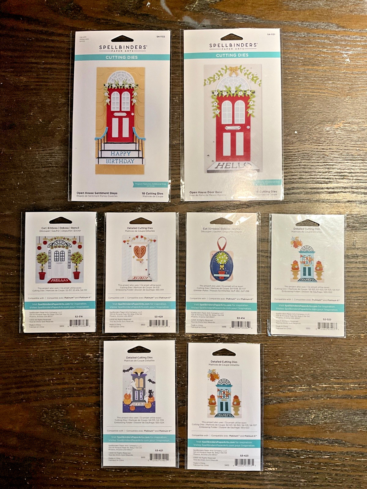 Spellbinders Paper Arts - Open House Collection NEW! Your Choice!