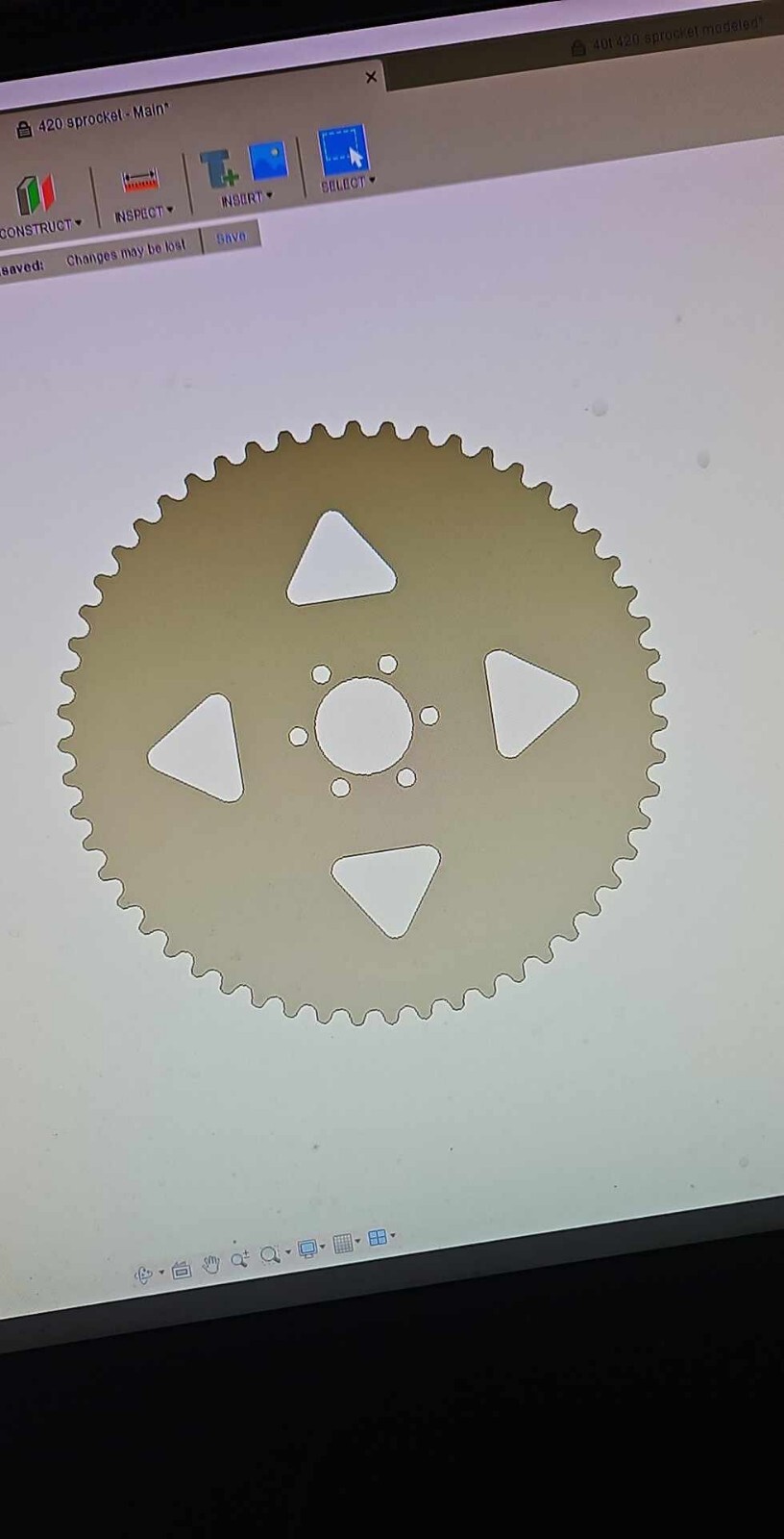 Any Tooth Sprocket Steel NEW #420 Chain 6 Hole Design - Design may vary