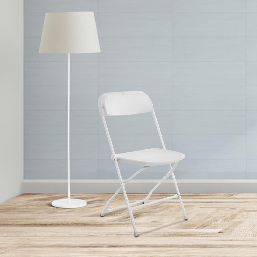 6 Pcs Commercial Plastic Folding Chairs Stackable Wedding Party Seats