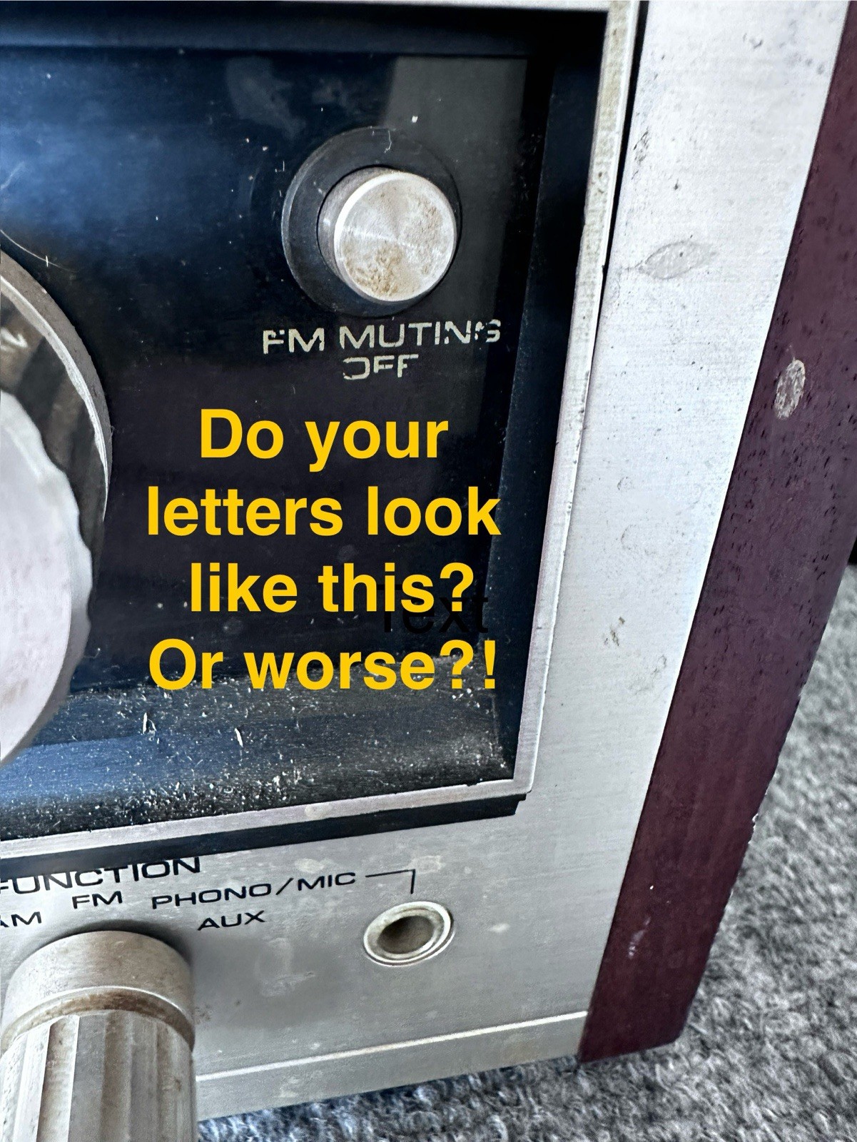 Pioneer SX-737 Glass Lettering Repair Kit