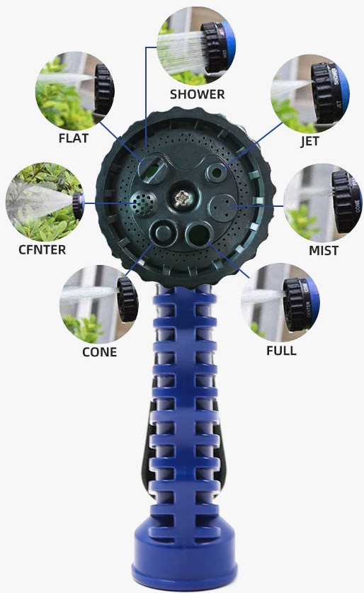 Expanding Expandable Flexible Garden Water Hose w Spray Nozzle 25, 50, 75, 100FT