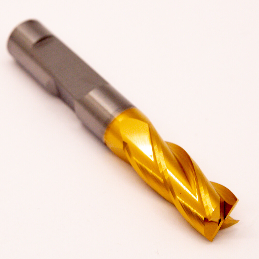 Garr 1158195A Carbide Square End Mill 3/8" 4FL TiN