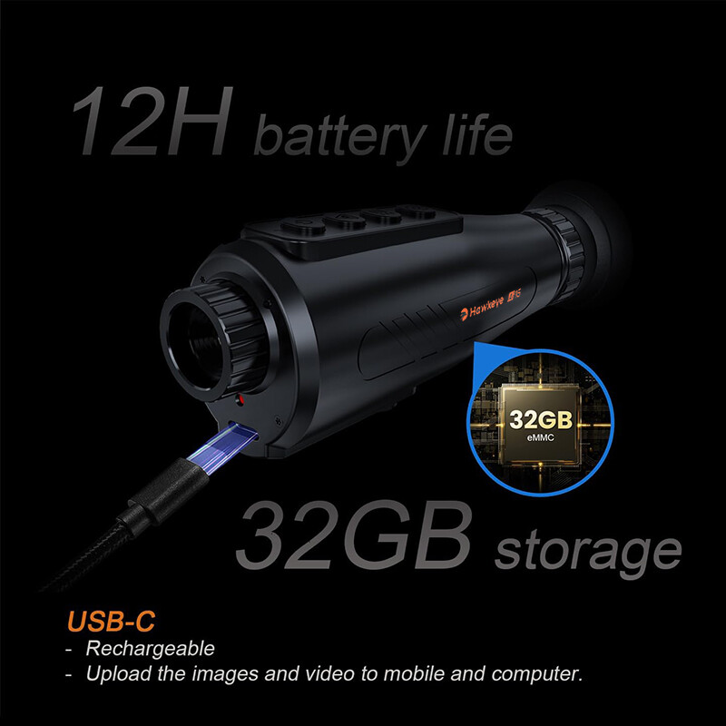 Thermal Imaging Monocular Ai Resolution 384 x 288 15mm 60Hz Thermal Night Vision