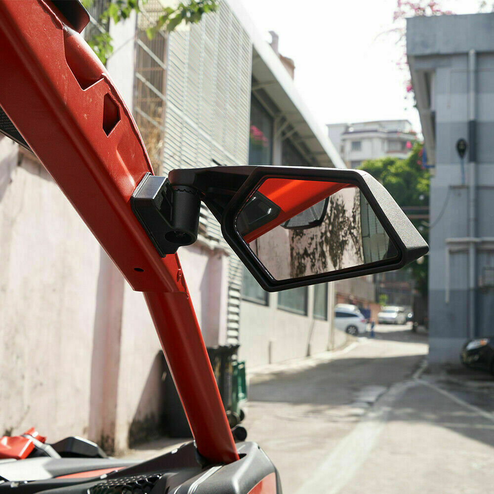 Kemimoto Rear Racing Side Mirrors For Can Am Maverick X3 Max Turbo R 2017-2024