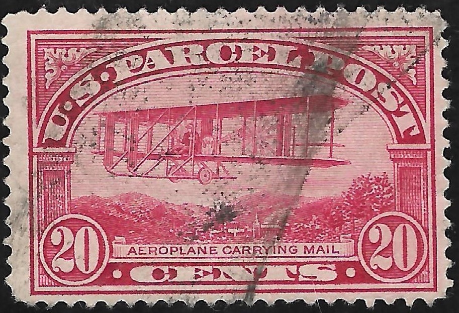 1913 US Scott # Q8 20cent carmine rose F/VF used Parcel Post