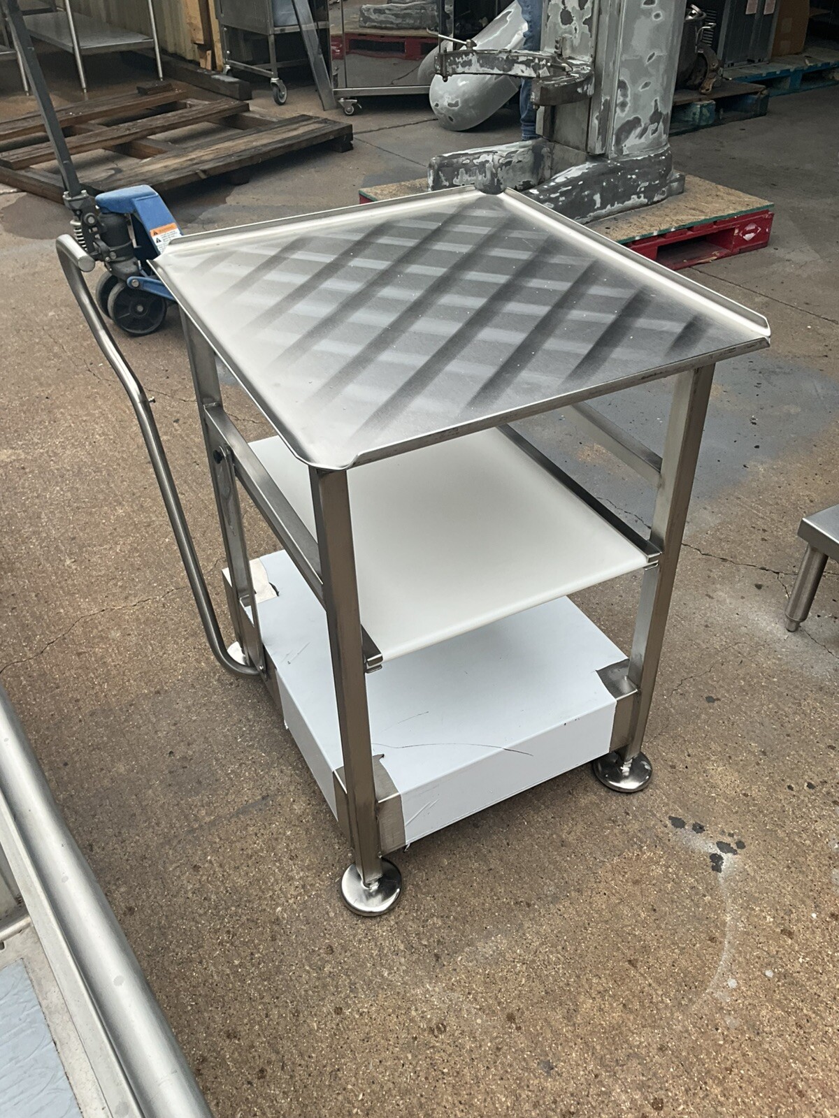 New M&E Deli buddy Face to Face Fresh slicer deli cart on casters