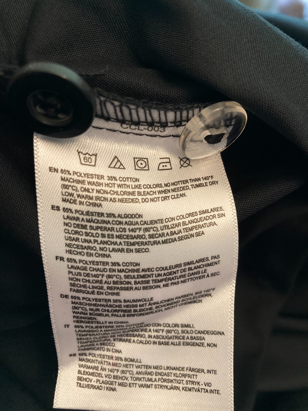 Chef Works S100 Black Chef Shirt Top Size 3X New, Free Shipping