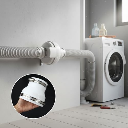 Round to Round Dryer Duct Adapter Recessed Hose Connector with Stainless Steel