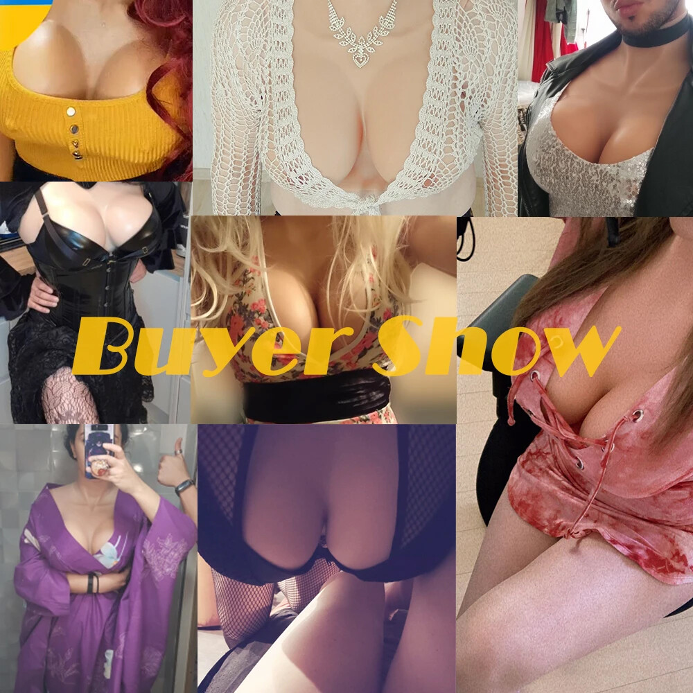 B-H Cup Realistic Breast Forms Silicone Fake Boobs For Crossdresser Drag Queen