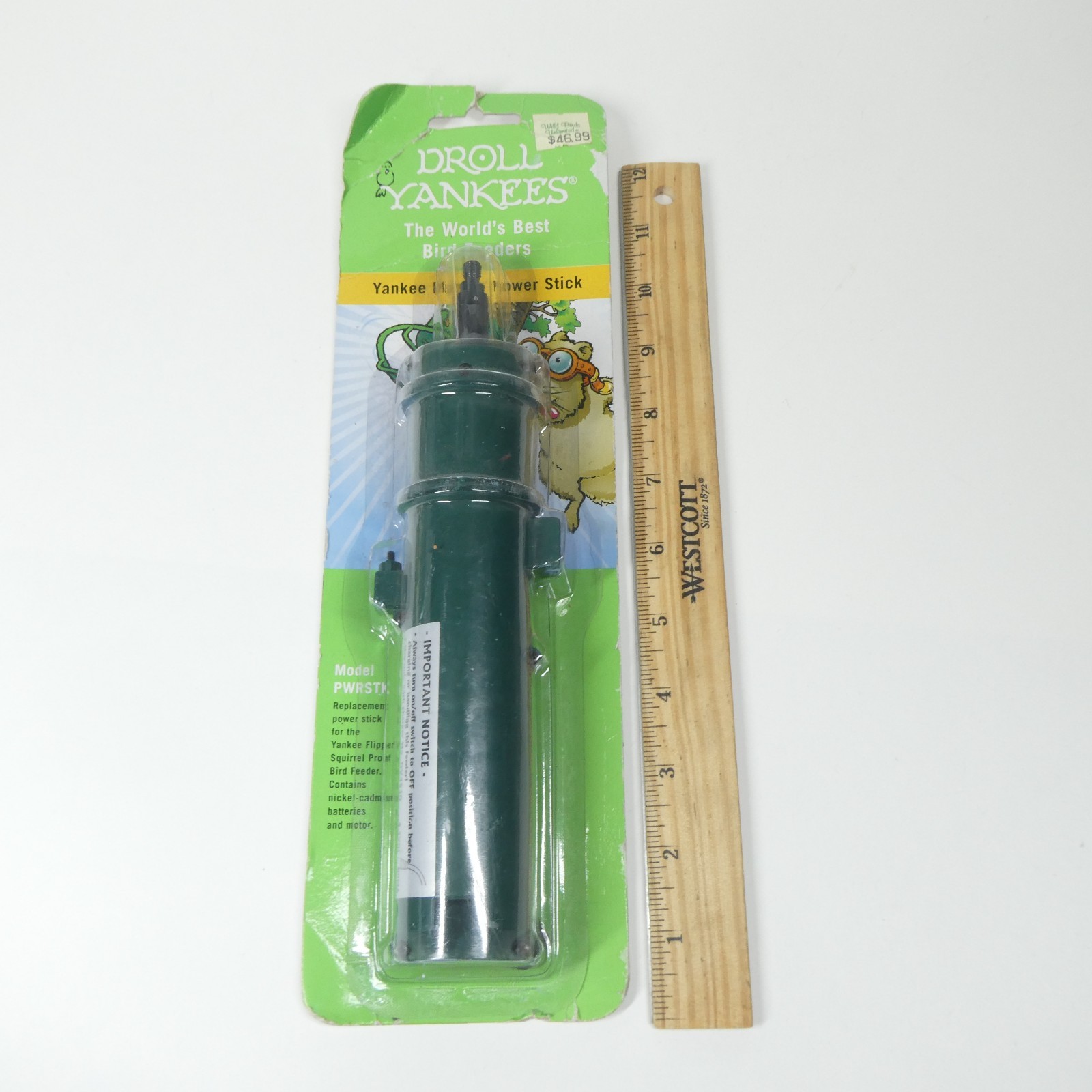 Droll Yankee Flipper Birdfeeder Power Stick Rechargeable Battery PWRSTK