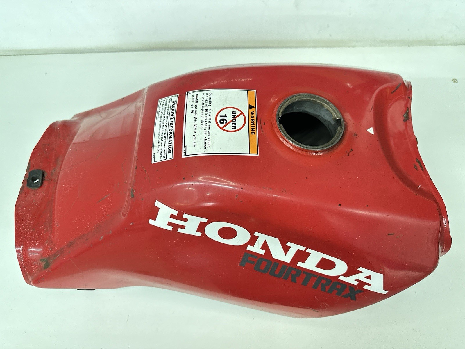USED OEM 93-00 HONDA TRX300 TRX 300 TRX300FW FOURTRAX RED GAS FUEL TANK