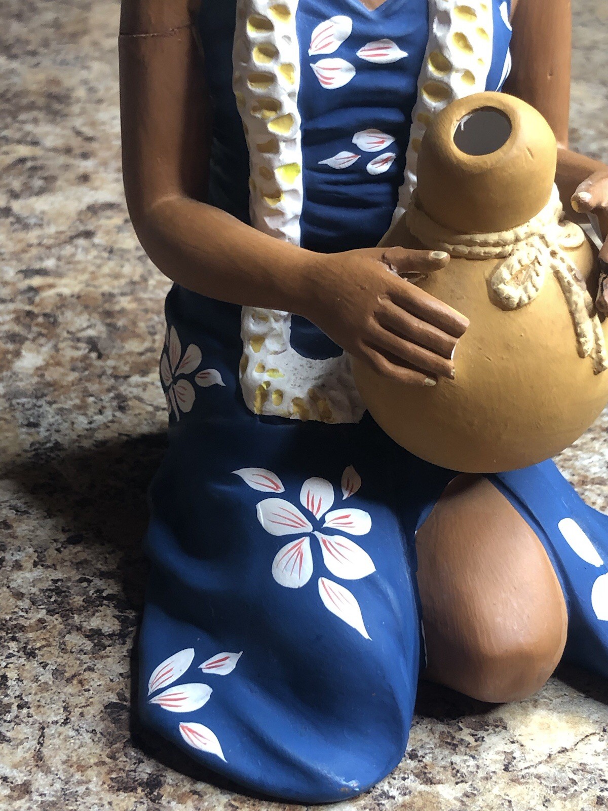 Very Rare 1950’s Hakata Urasaki Hawaii Hula Doll With IPU Made In Japan Damaged