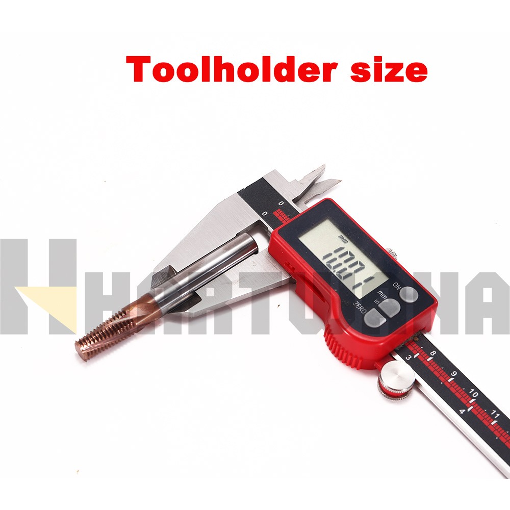 1/4-18 NPT Solid Carbide Thread Mill TiAlN Coated Full Tooth CNC Milling Thread