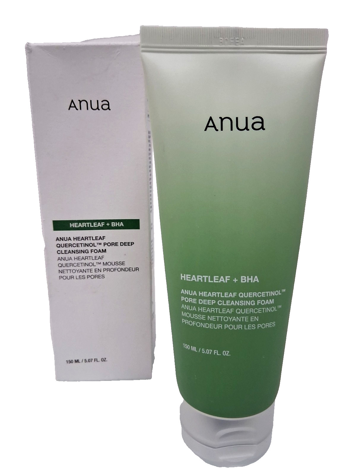 Anua Heartleaf + BHA Quercetinol Pore Deep Cleansing Foam 5.07 fl oz, Exp 12/26