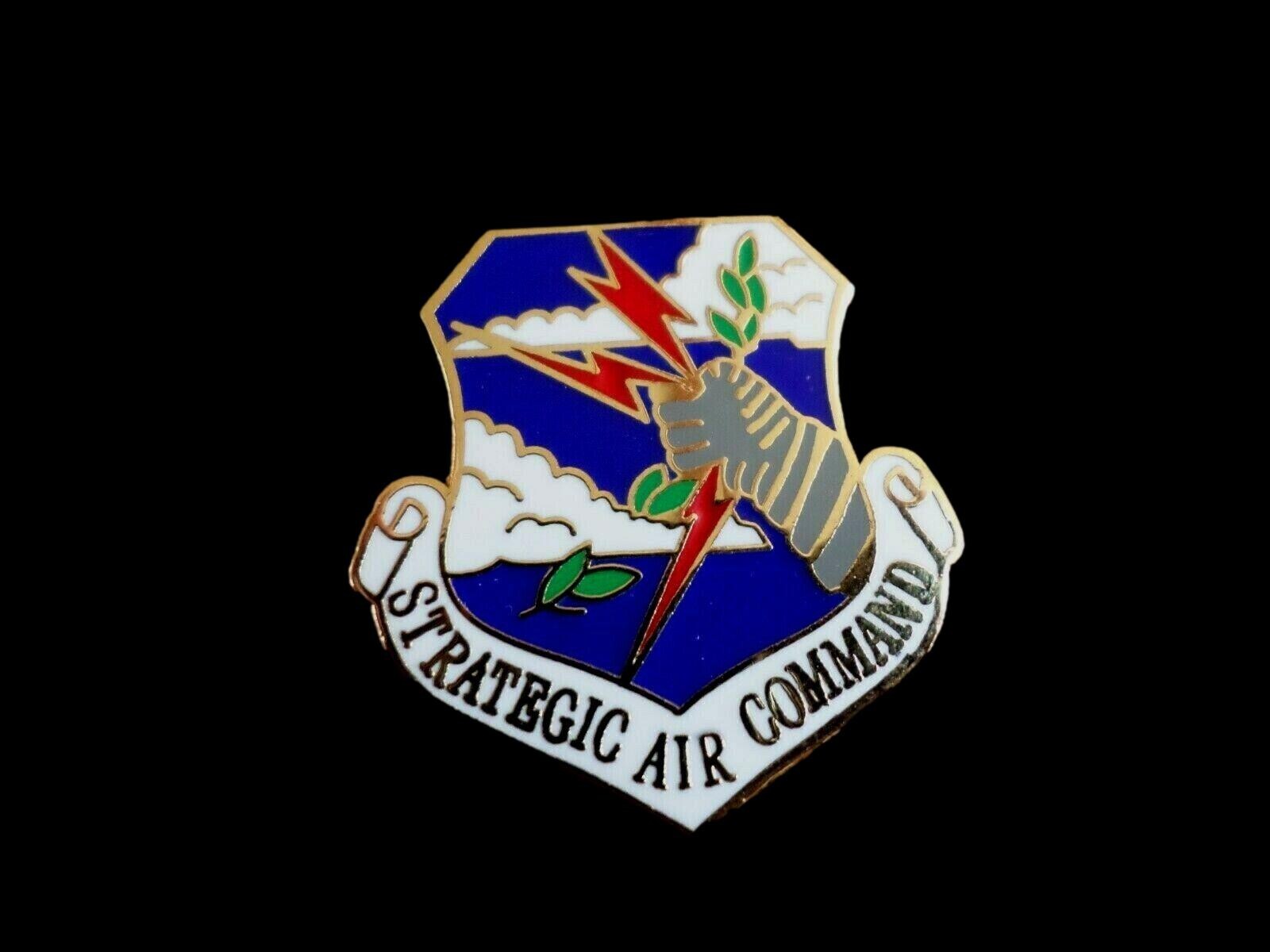 U.S MILITARY AIR FORCE SAC STRATEGIC AIR COMMAND HAT LAPEL PIN