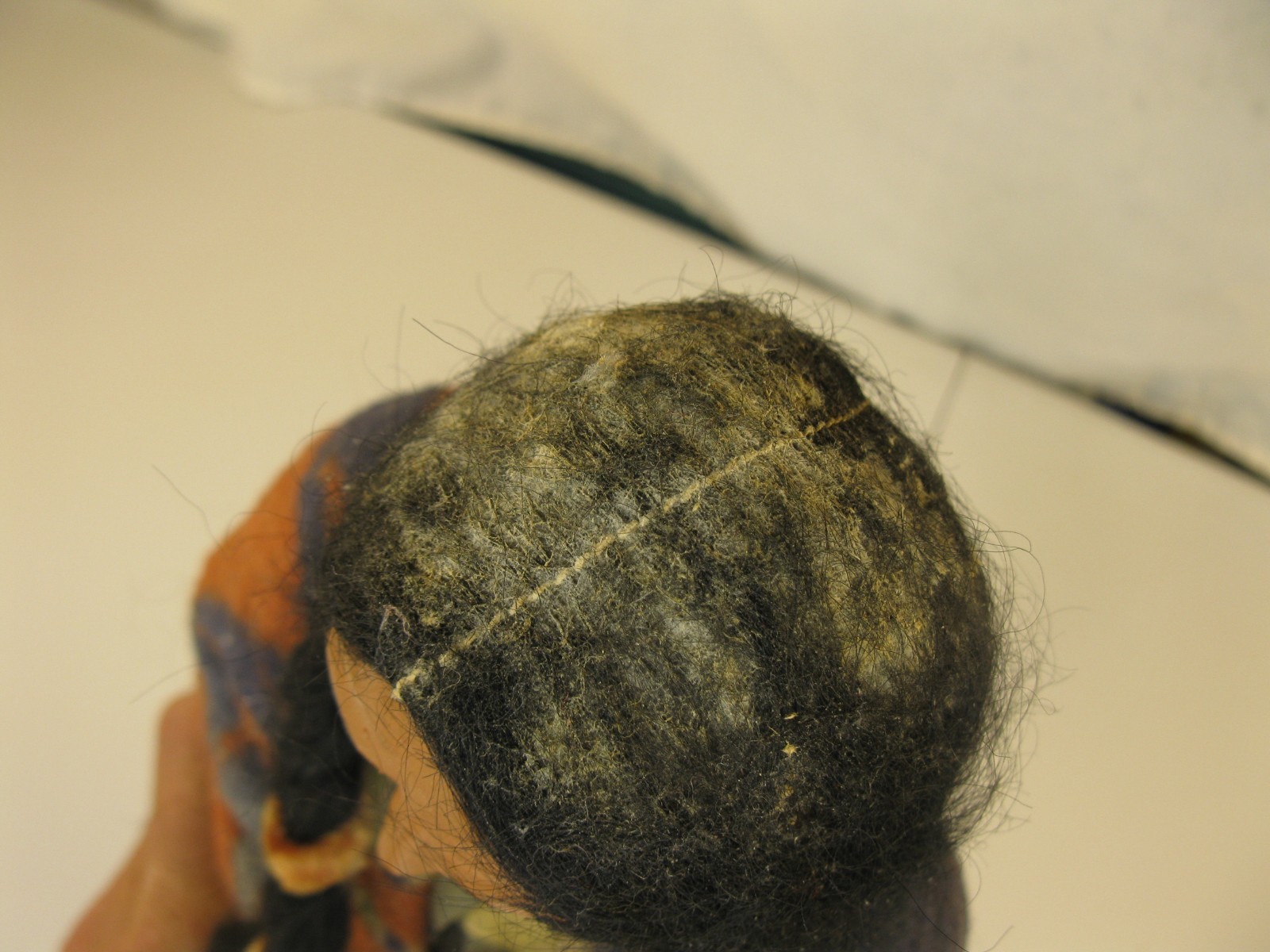 Vintage Native American Skookum Doll - 16” Composition Dated 1944