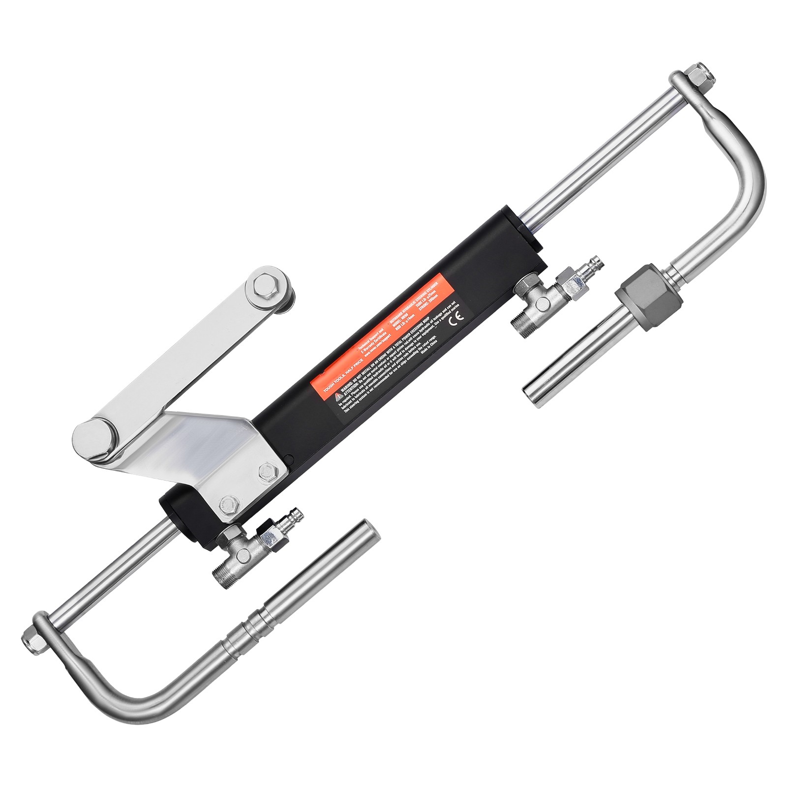 90HP Hydraulic Outboard Steering Kit 2x26ft Hoses Marine Boat Steering System