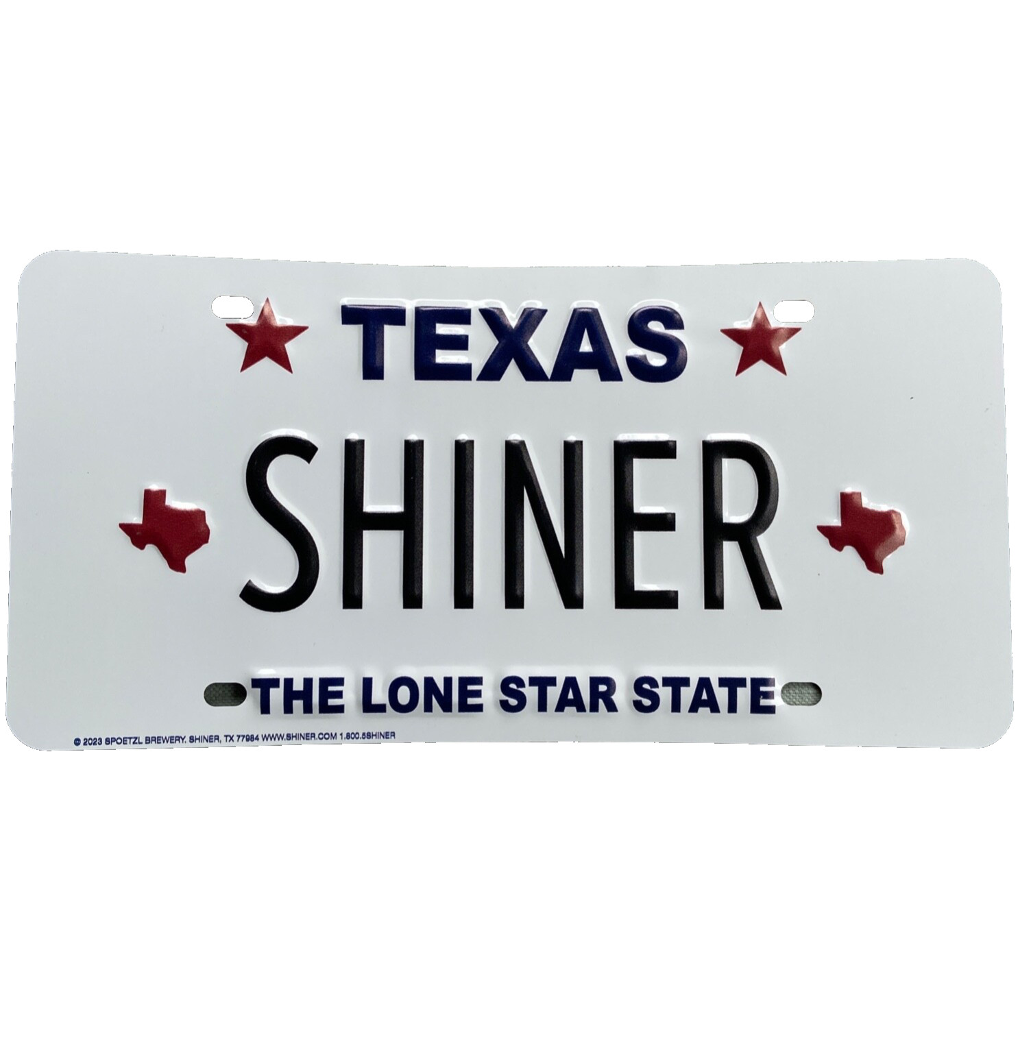 Shiner Beer Embossed Texas License Plate Lone Star State 2023 Brewery Sign tx