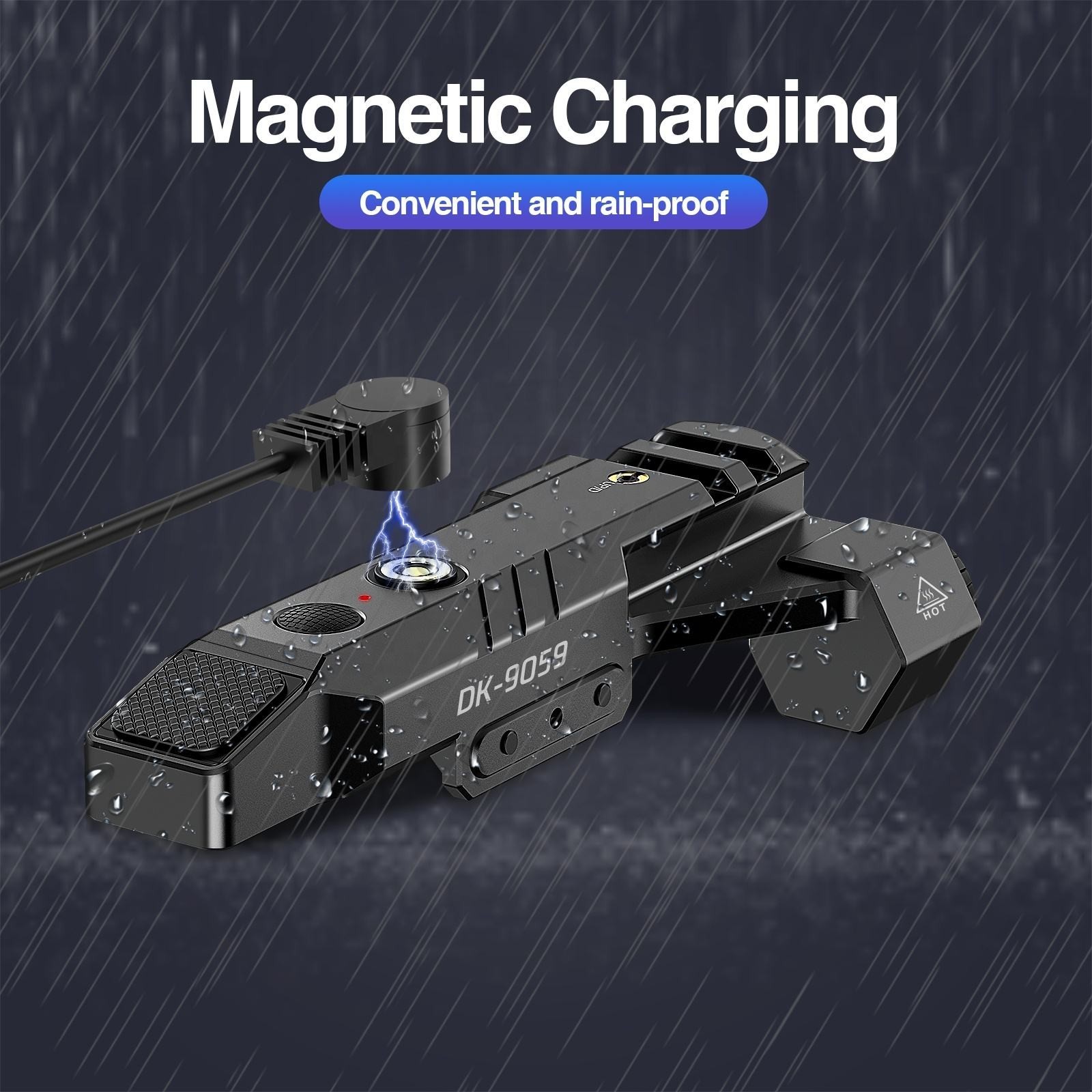 1450 Lumen Tactical Flashlight with Green Laser Beam Combo Low Profile Design