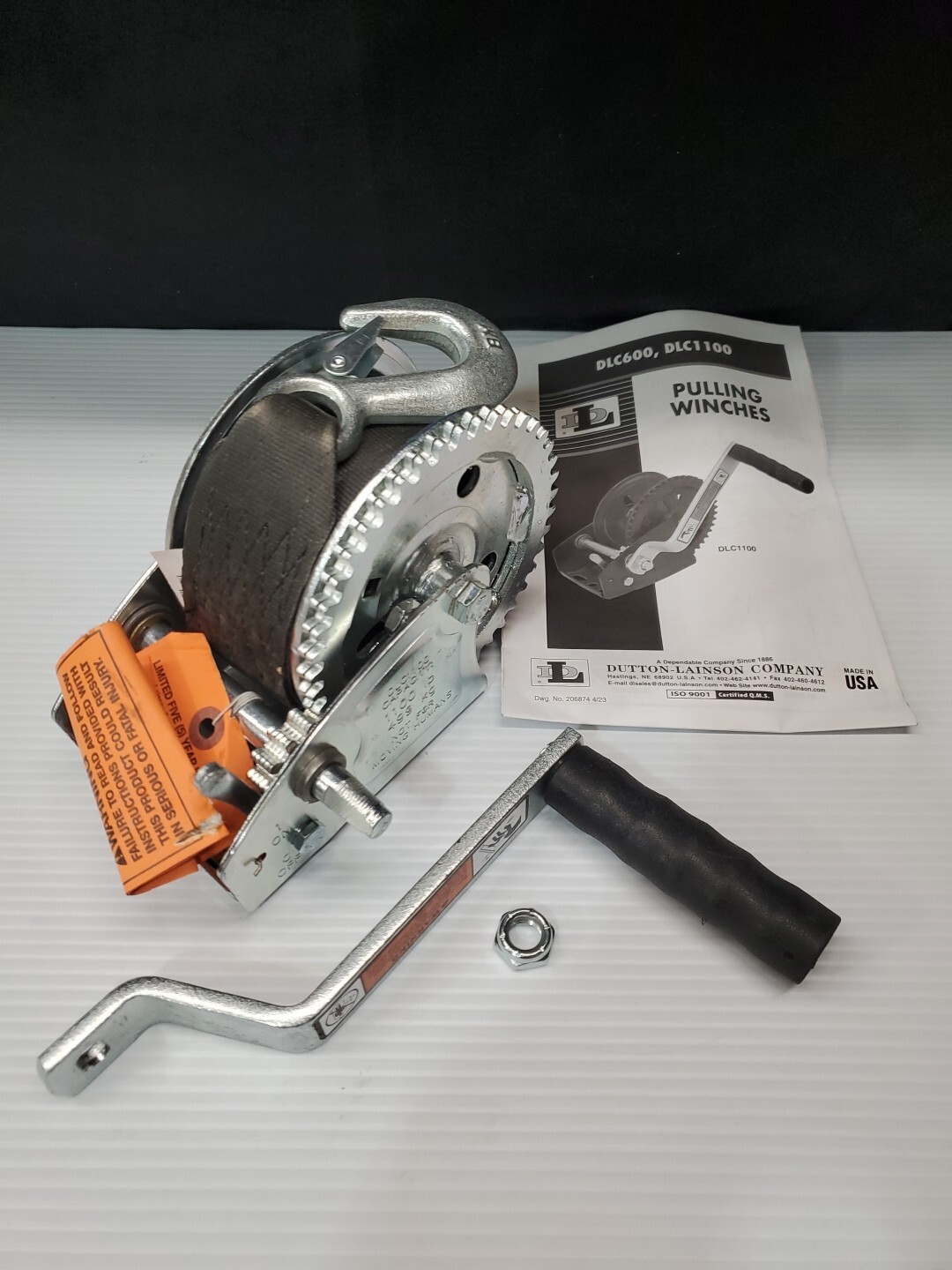 Dutton-Lianson DLC1100 Pulling Winch With 20ft Strap