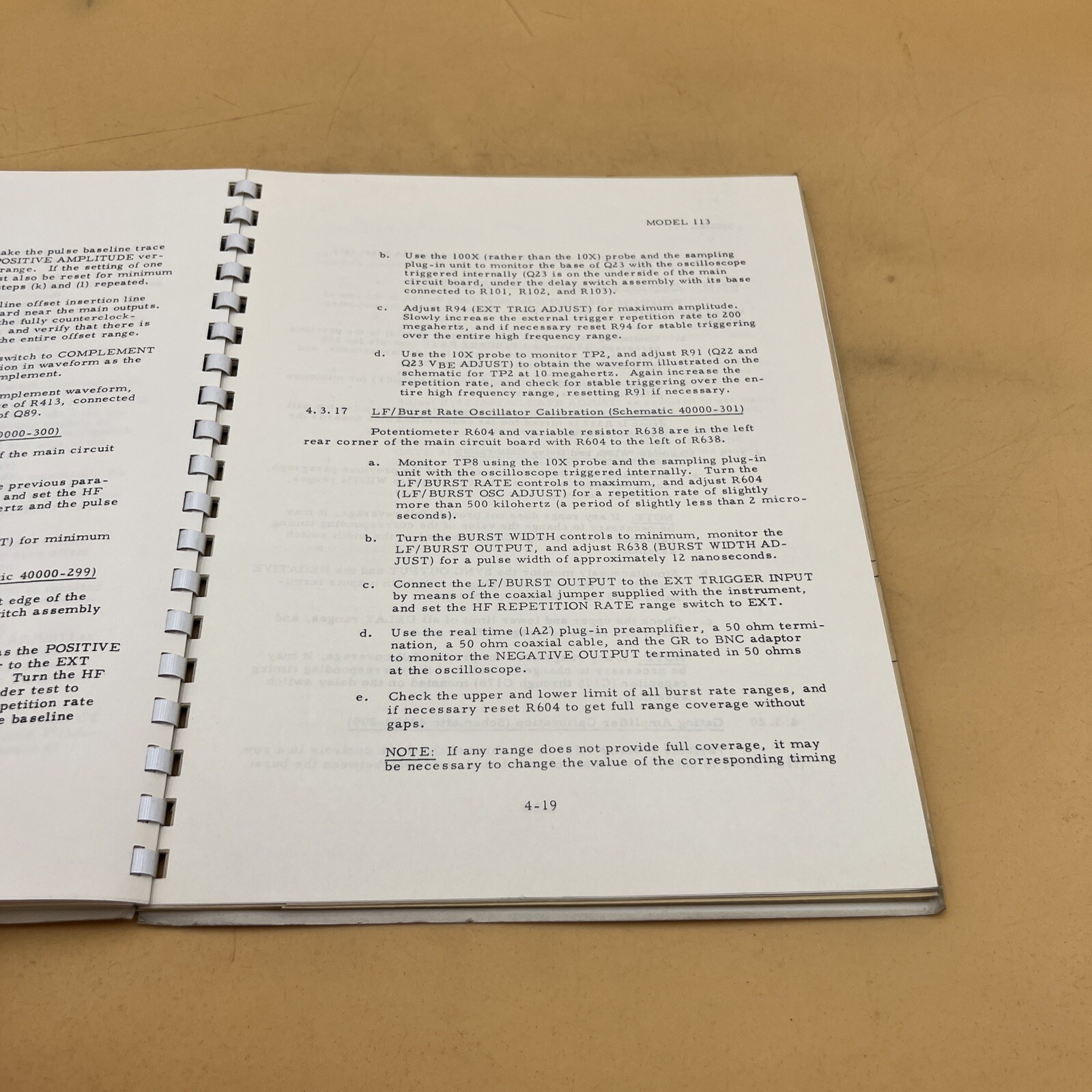 Datapulse Model 113 Pulse Generator Operation and Maintenance Manual Preliminary