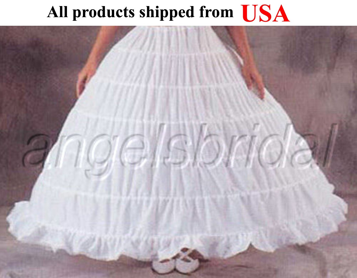 Top Quality Mega Full Cotton 6-Hoop Renaissance Costume Petticoat Skirt Slip