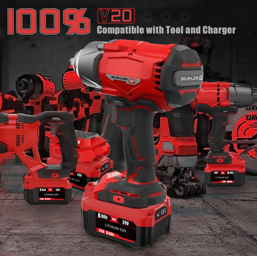 8.0Ah 20 Volt 20V Max For Craftsman V20 Li-Ion Battery CMCB206 CMCB204 CMCB202