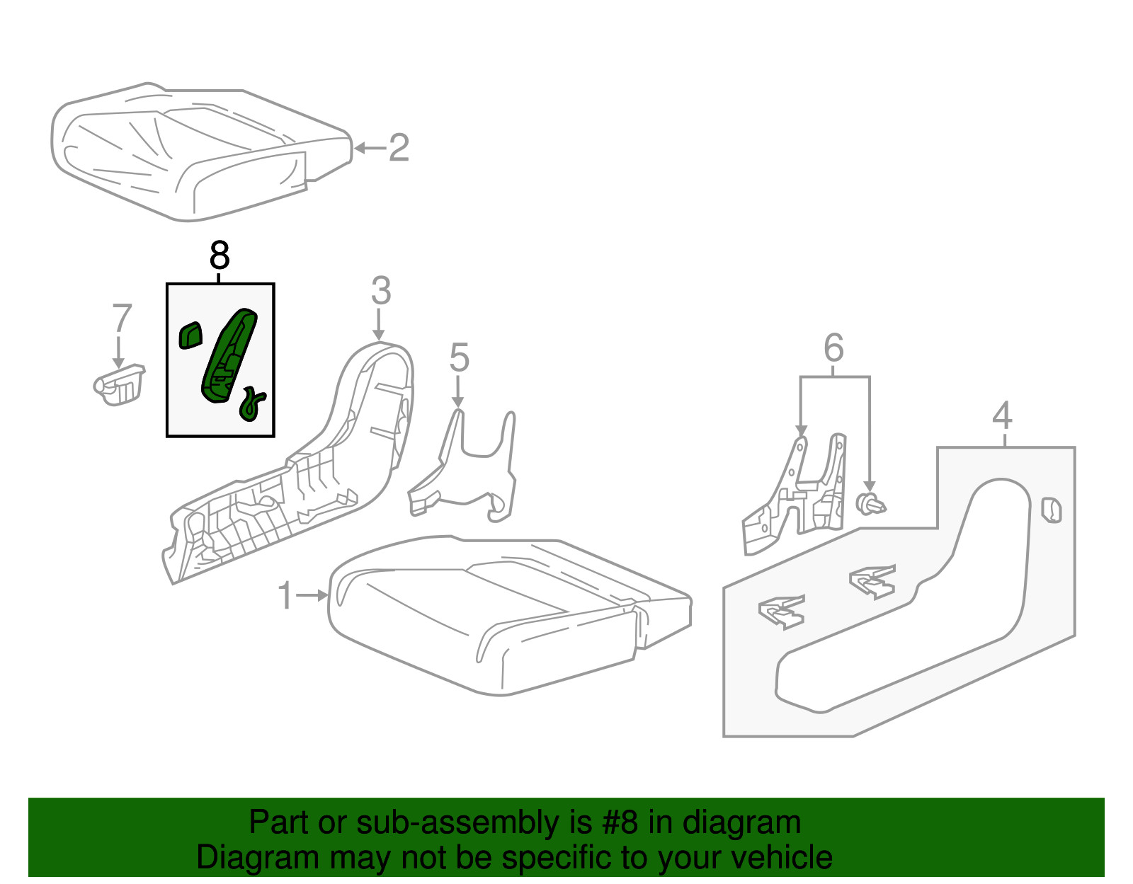 Genuine Honda Odyssey 2021-2026 Lever Handle R. Middle Seat (Black) 81391-THR-A0