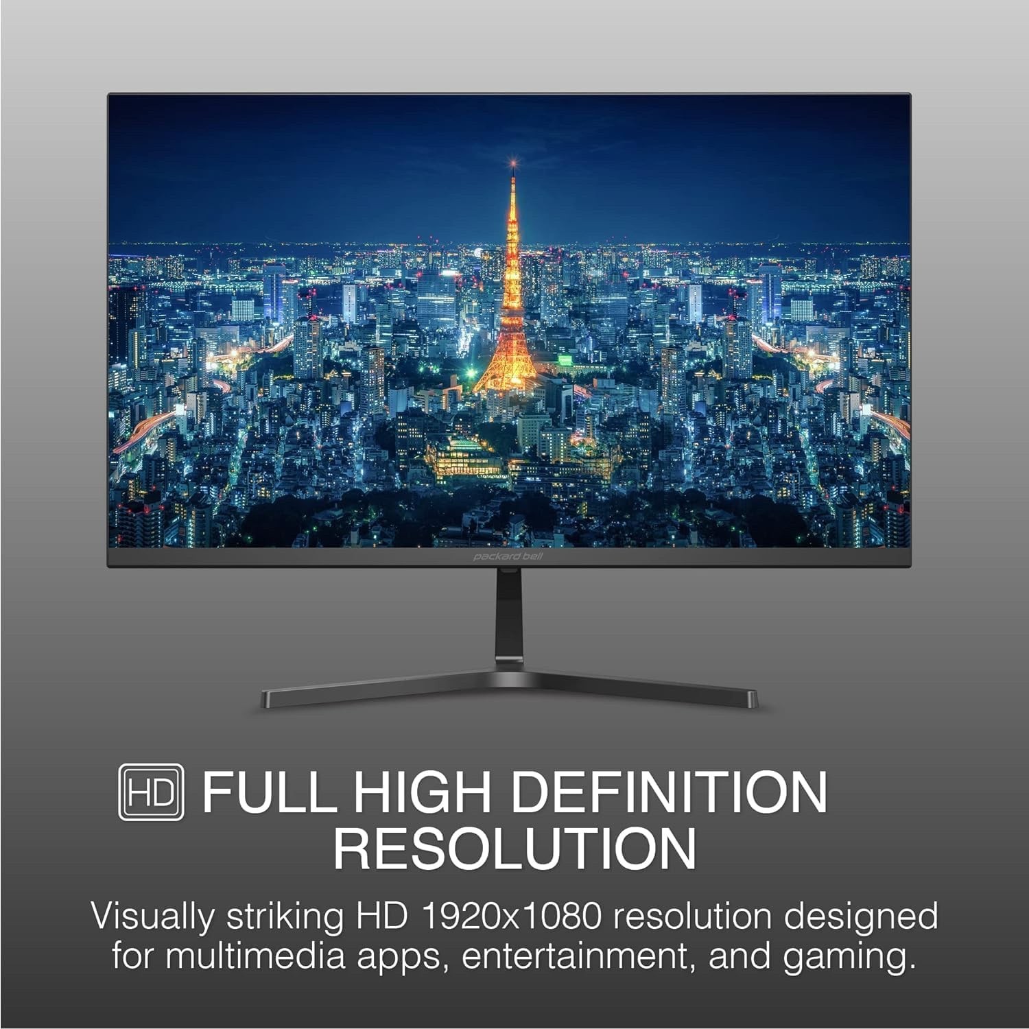 21" FHD Monitor, 1920x1080, 75hz, Ultrawide, VESA, Tilt, HDMI/VGA, Slim Bezel