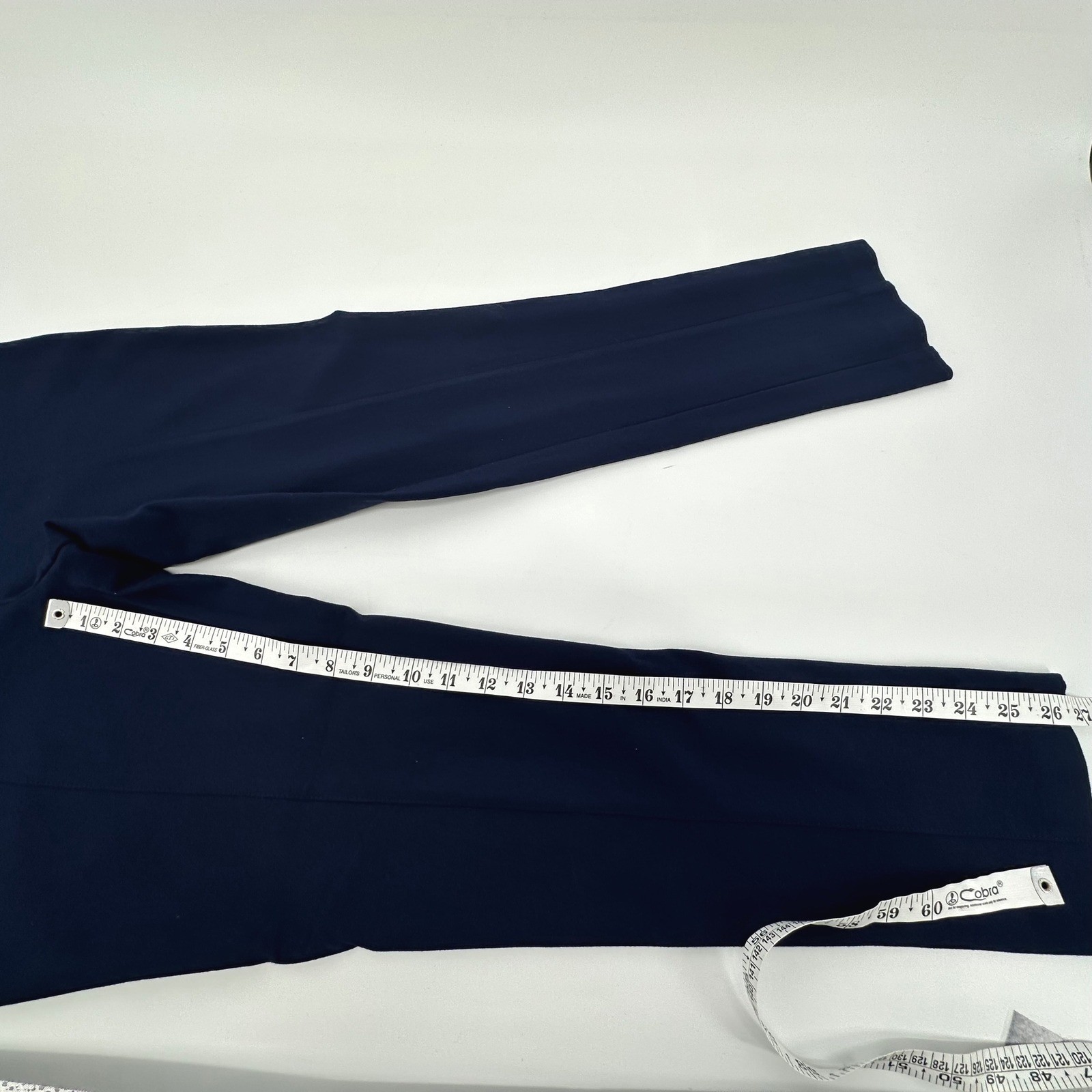 Chicos Women Pull On Pants Dark Blue Zippers Slim Leg Career Stretch Size 0 US 4