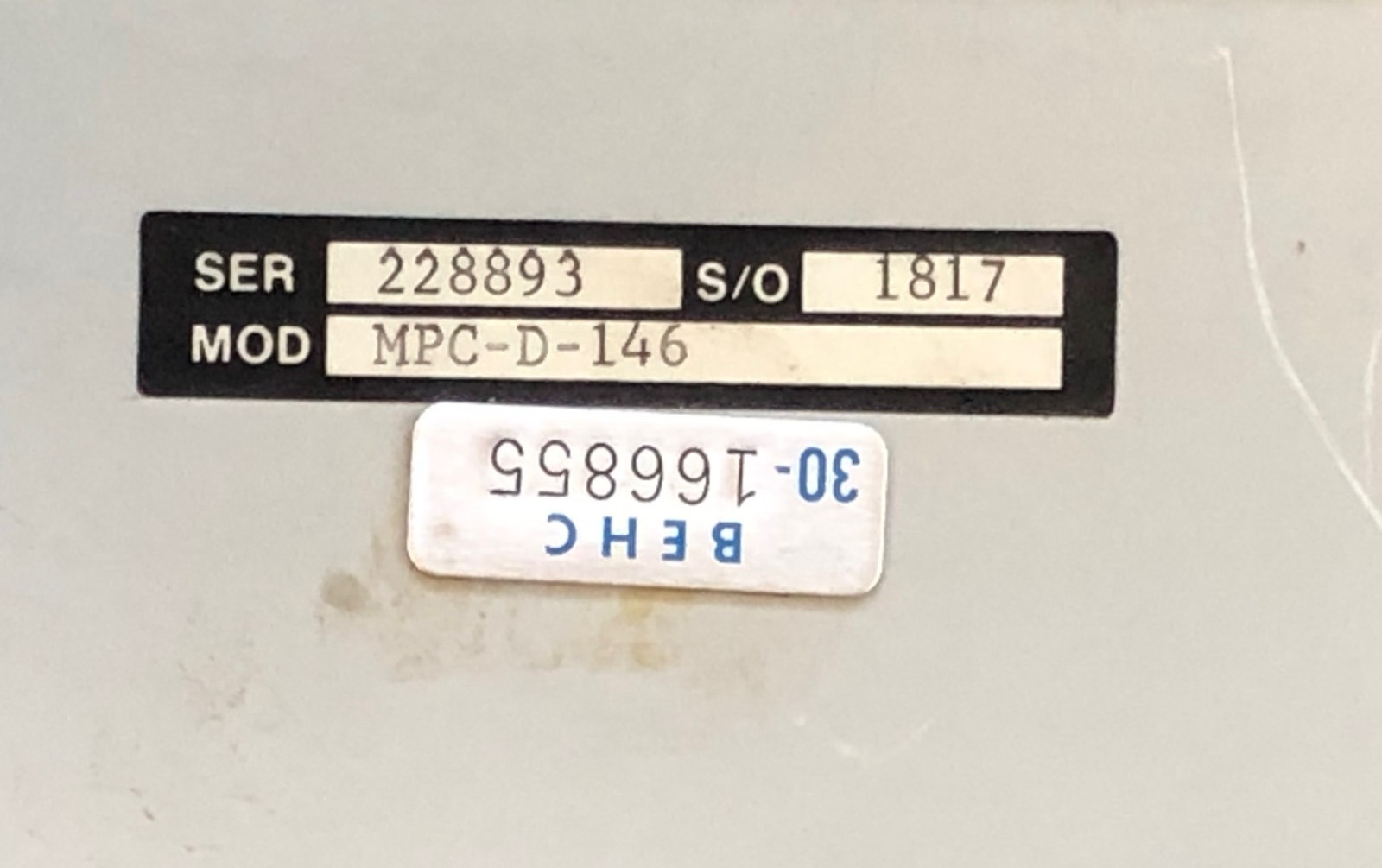 Cohu Microprocessor Camera Control Receiver Hoffman Enclosure MPC-D-146