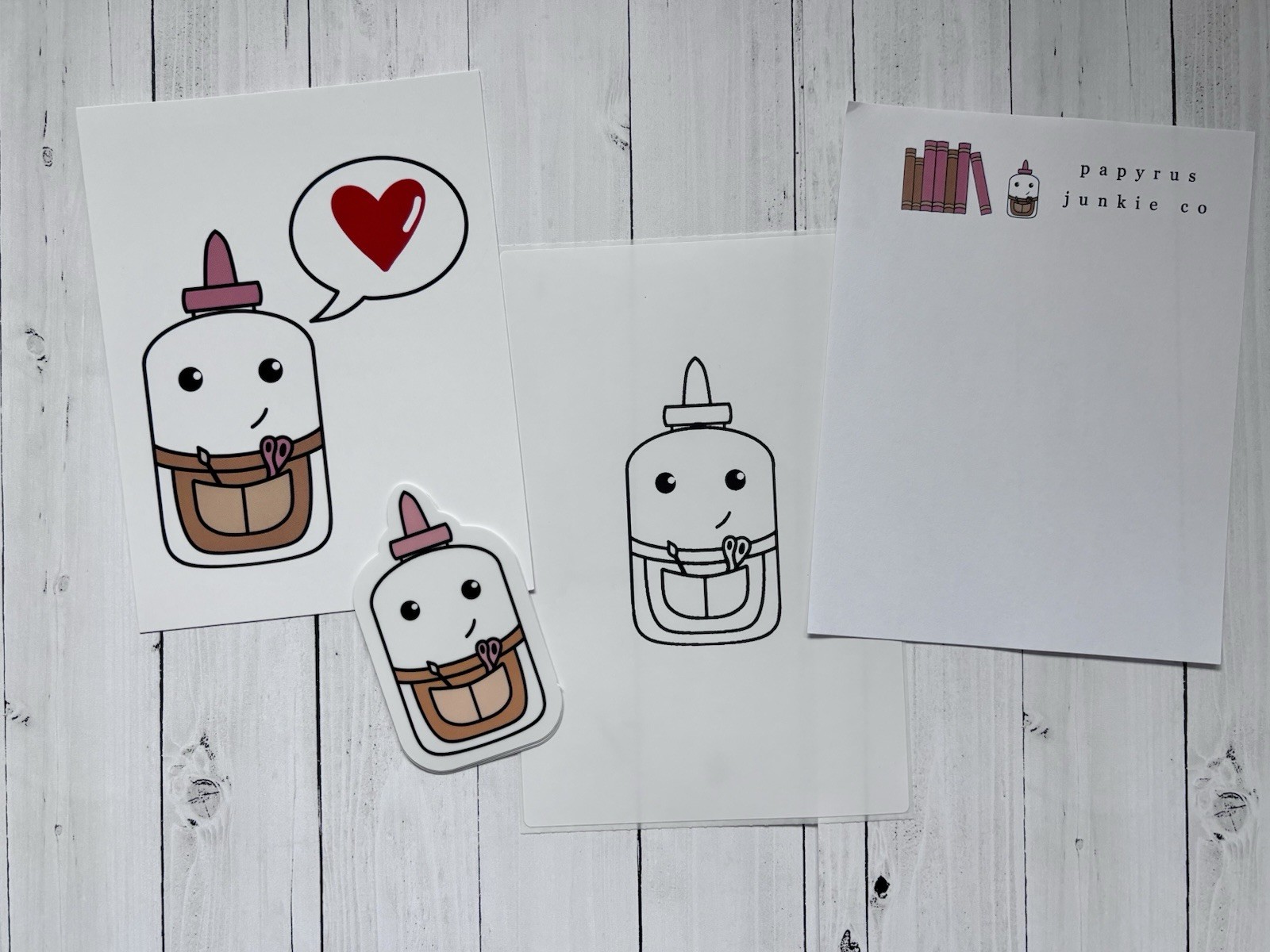 Mazy themed Stationary Postcards, Stickers And ribbon