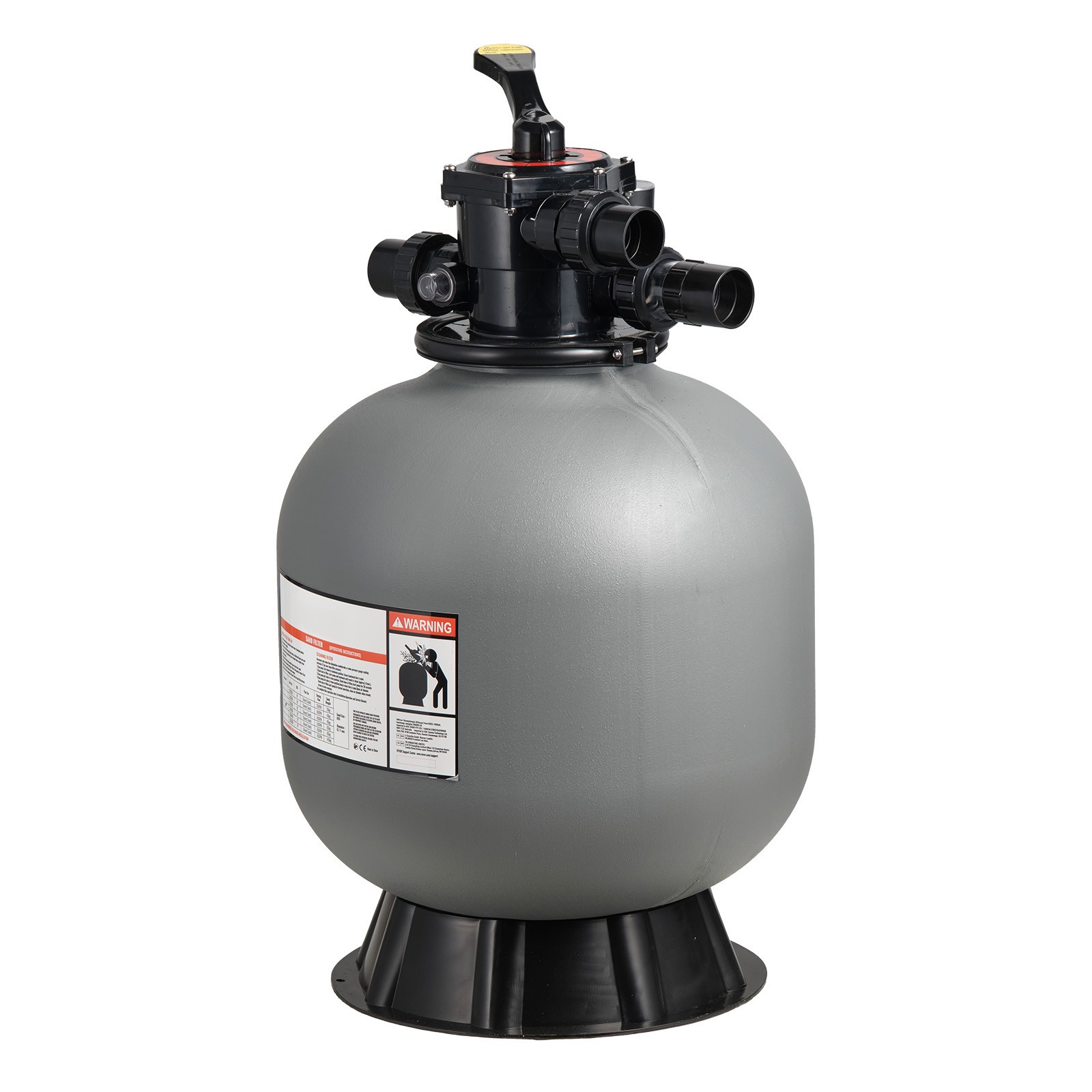 Uimoso 20-Inch Sand Filter with 7-Way Valve for Above-Ground Pools