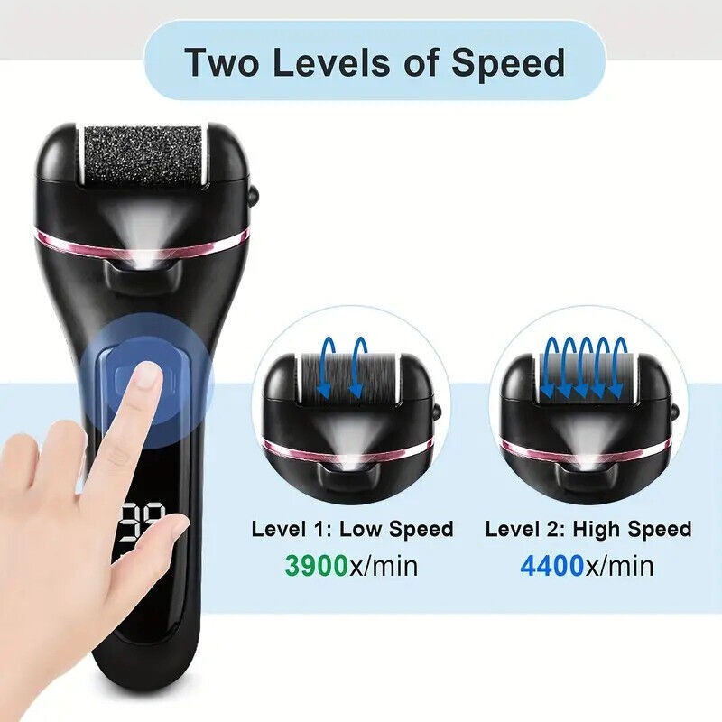 Professional Electric Foot Grinder File Callus Dead Skin Remover Pedicure Tool