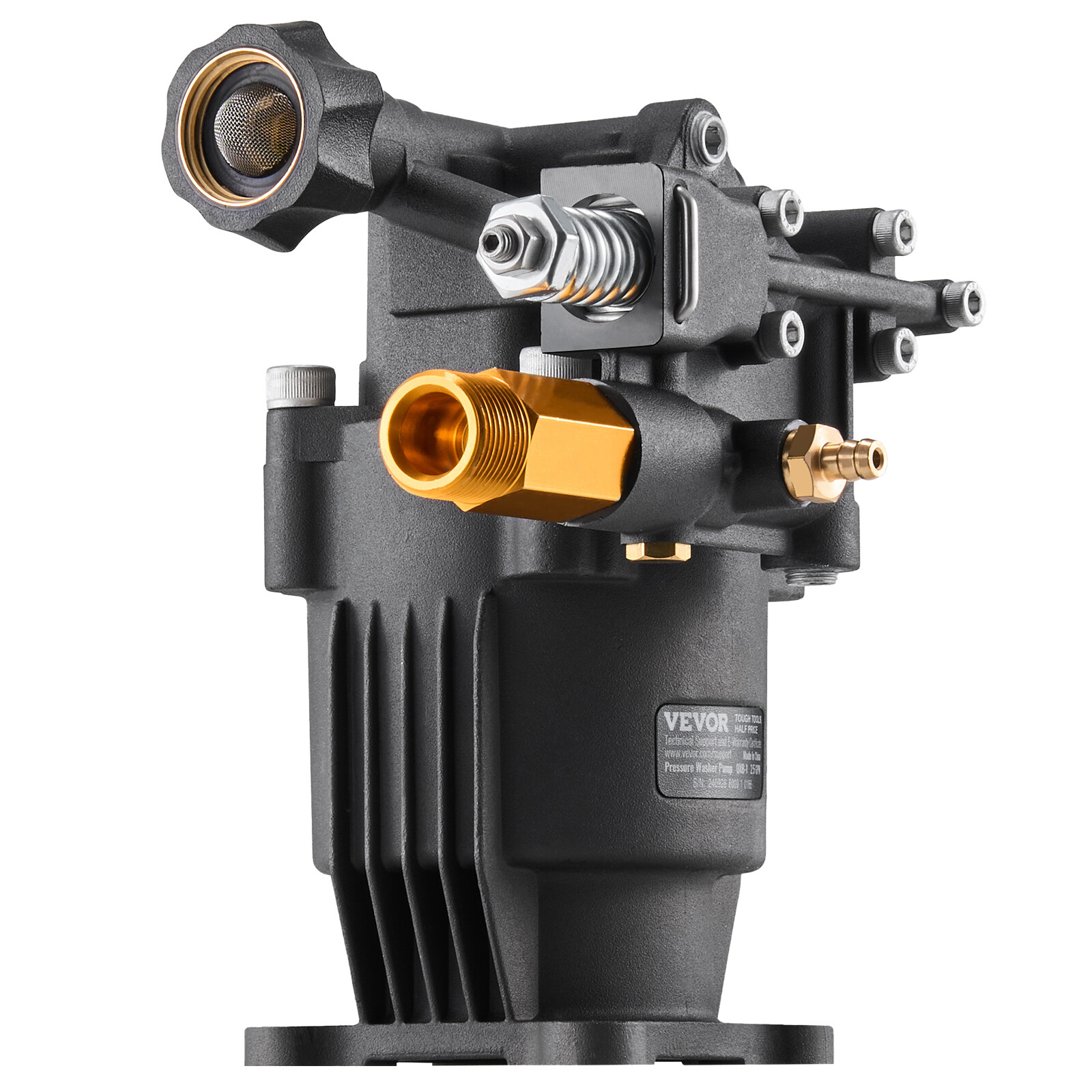 Pressure Washer Pump 3/4" Shaft Horizontal 3500 PSI 2.5GPM with 5 Nozzles