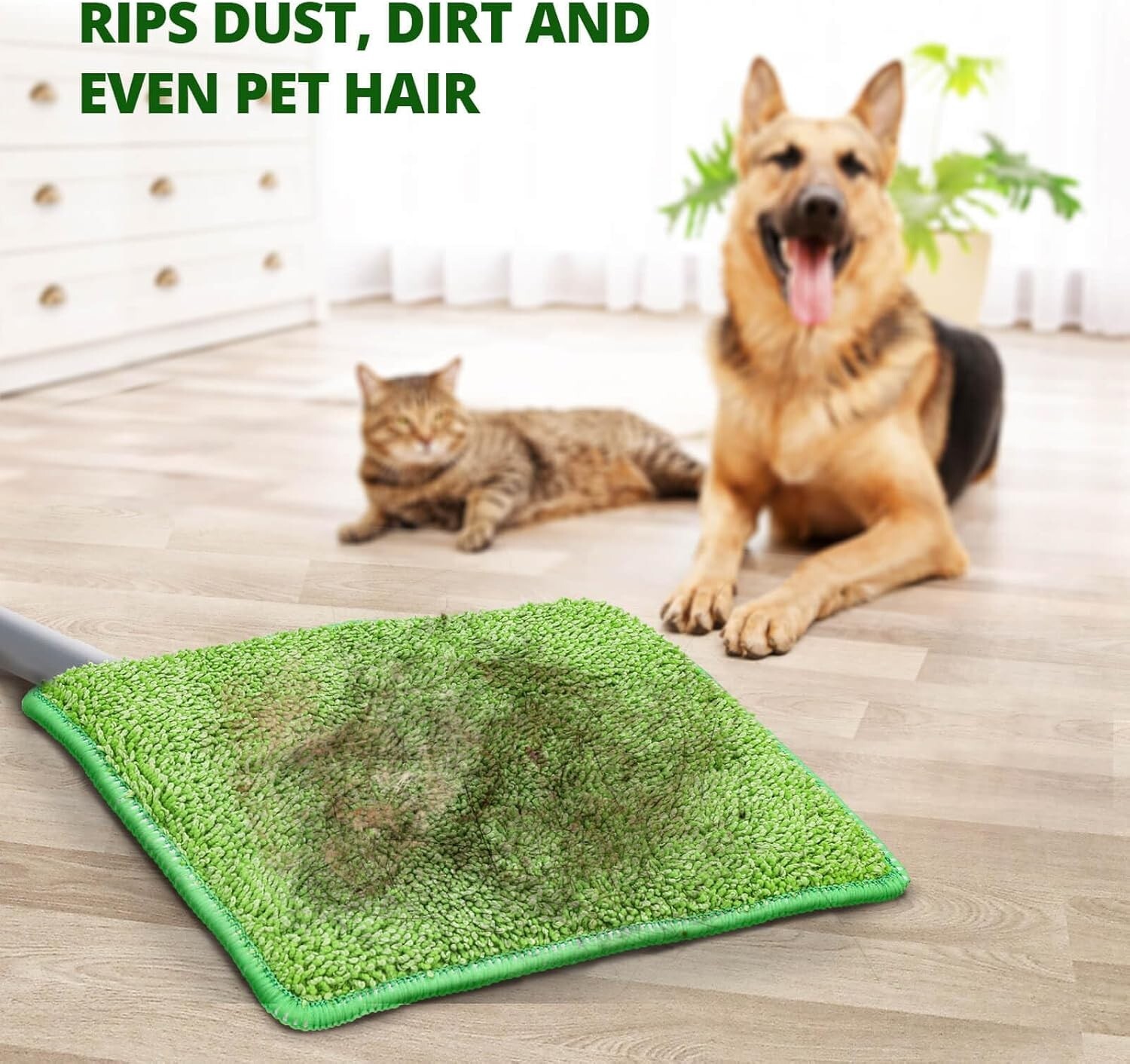 Baseboard Cleaner Tool with 4 Cleaning Pads for Walls ,Ceiling , Floor, Window