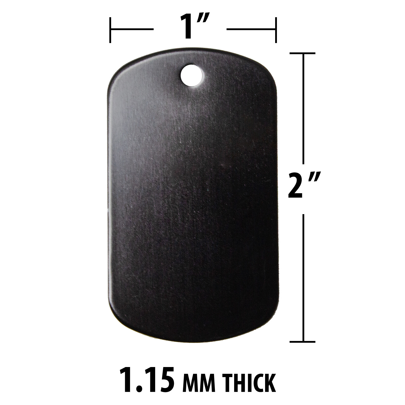 Bulk Anodized Aluminium Metal Military GI Dog Tags for Laser Engraving/Crafting