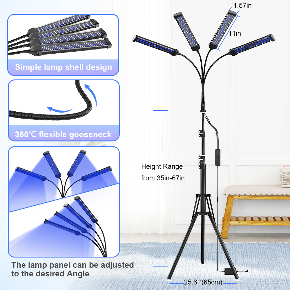 Sun Home Tanning Lamp Face Body Sunlamp Vitamin D UV Goggles Spa Skin Tone Rays