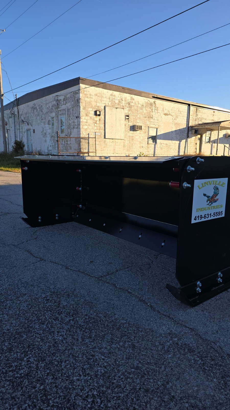 Linville 10'x36" skid steer snow pusher Box  NO FAULT LIFETIME WARRANTY Made USA