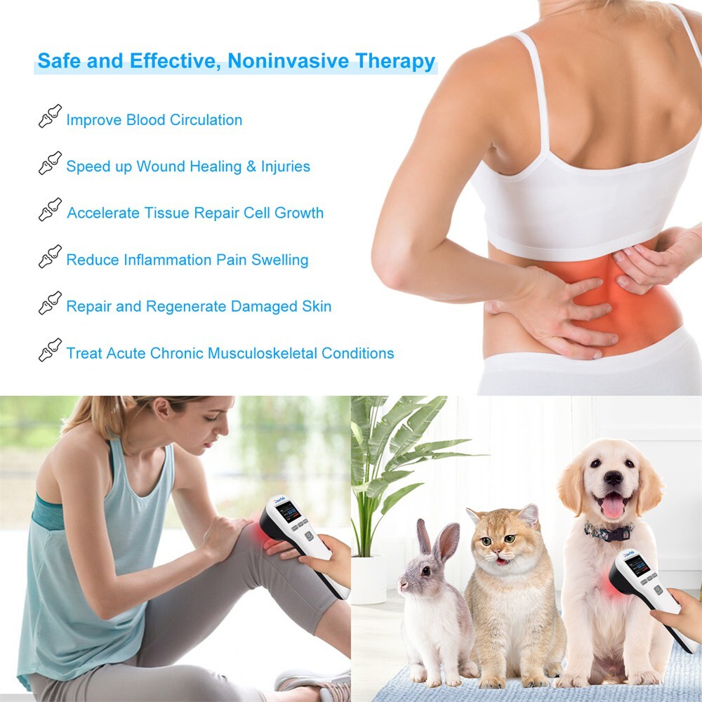 Cold Laser Therapy for Human and Pets Red Light Physiotherapy for Pain Relief