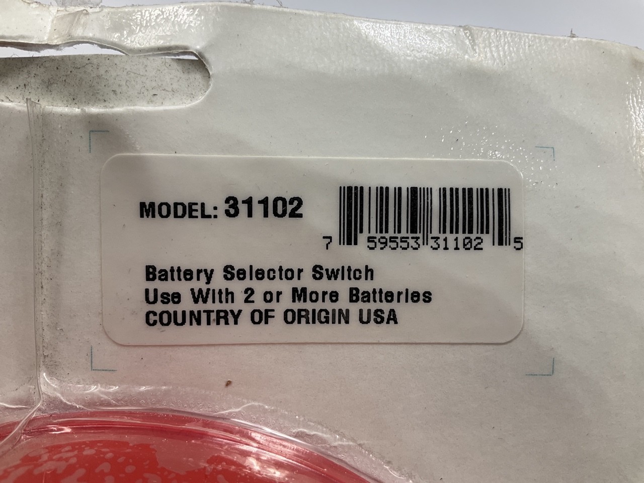 Valmar 31102 Boat Marine Battery Selector Switch, Heavy Duty, Made In USA