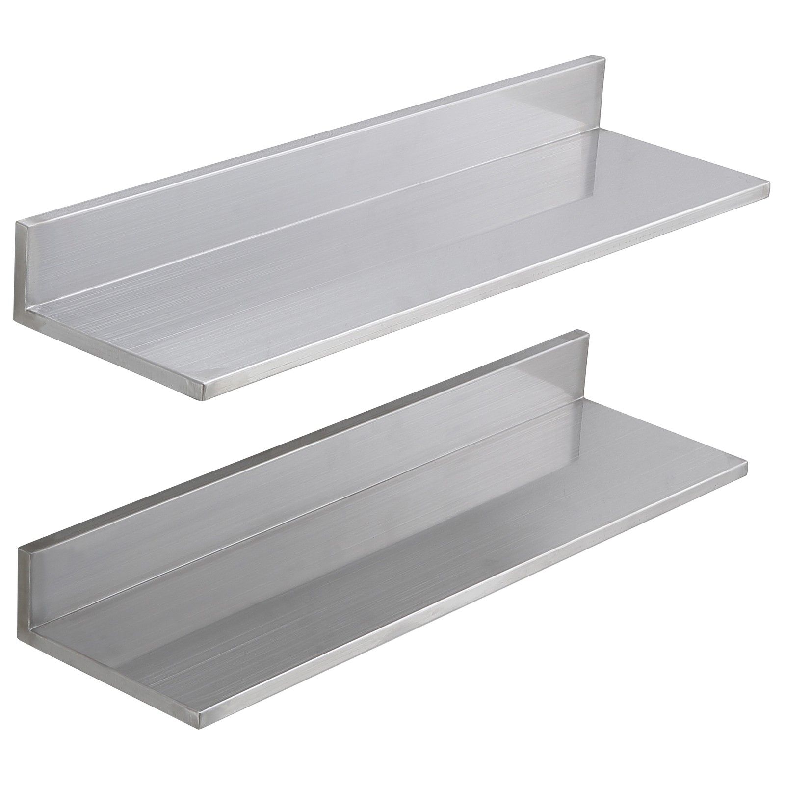 VEVOR 30" x 8.6" Stainless Steel Wall Mounted Shelf Kitchen Shelving 2 Pack
