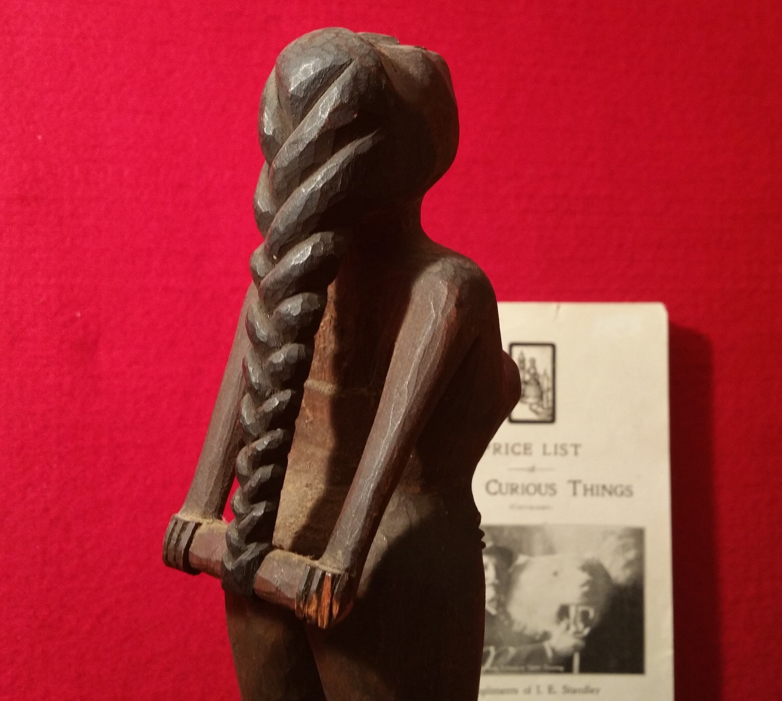 YE OLDE CURIOSITY SHOP antique seattle alaska pacific wood vtg tiki totem pole