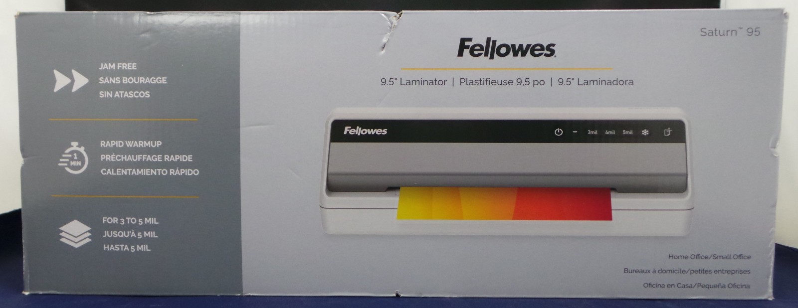 Fellowes Saturn 3 95 Laminating Machine - Black/Silver (5735801) BRAND NEW