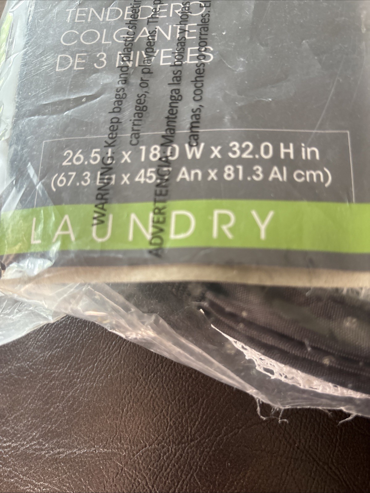 3 Tier Mesh Hanging Clothes Dryer. Hooks Included