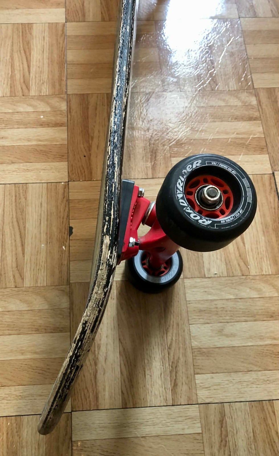 SANTA CRUZ BIG FOOT / SCREAMING FOOT -JIM PHILLIPS- USED LONGBOARD