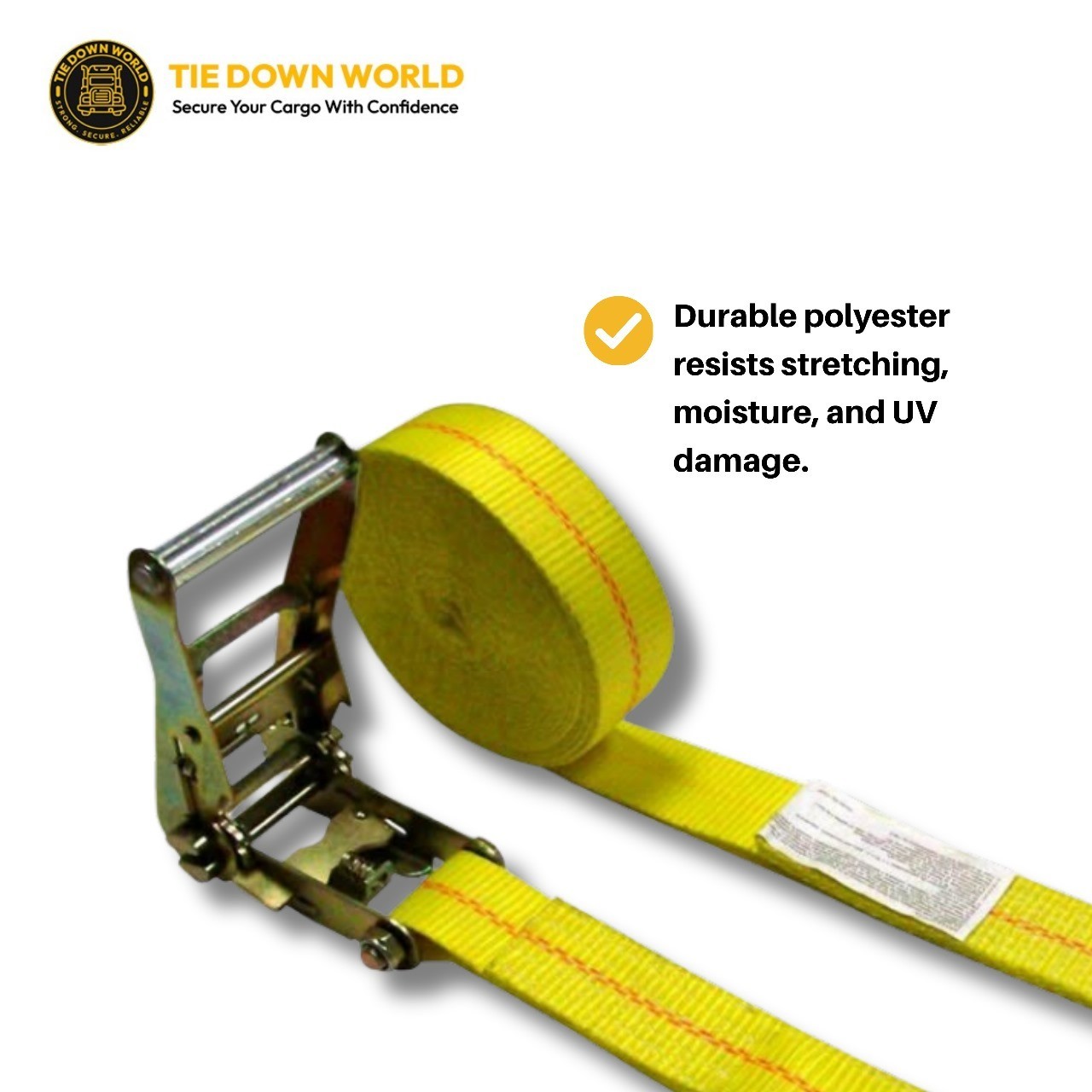 10 PK 2" x 30' Ratchet Straps w/Flat Hook WLL 3333LBS Heavy Duty Tie Down Strap